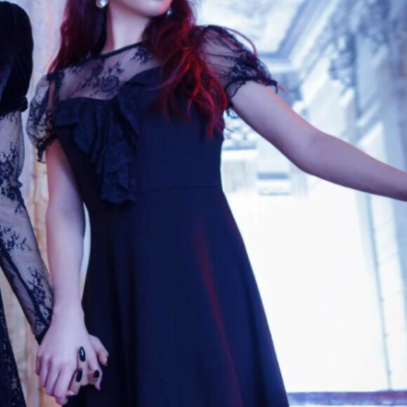 New Killstar Buffy Skater Black Dress - Picture 5 of 10